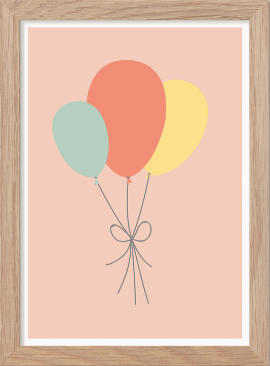 Ballonger - Mini print A5 - Kunskapstavlan