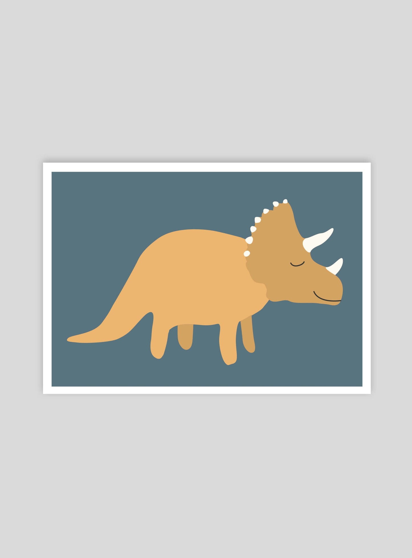 Dinosaurie Triceratops NEW - Mini print A5